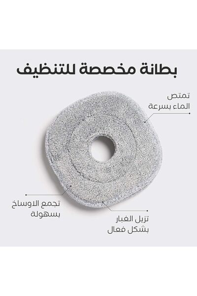 Ribal وسادة استبدال لممسحة الأرضيات ماجيك برو - قابلة للغسل من الألياف الدقيق...