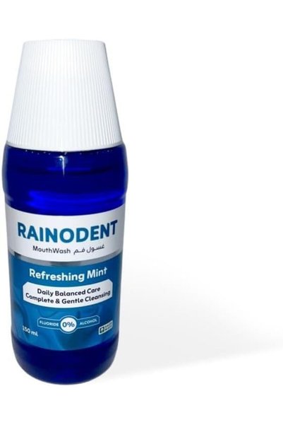 RAIN PHARMA غسول فم رينودنت بنكهة النعناع المنعش - خالٍ من الفلورايد والكحول ...