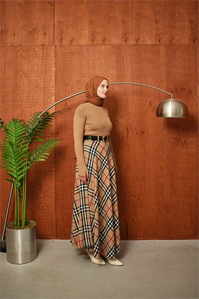 Sahra Vera Camel Balıkçı Yaka Bady