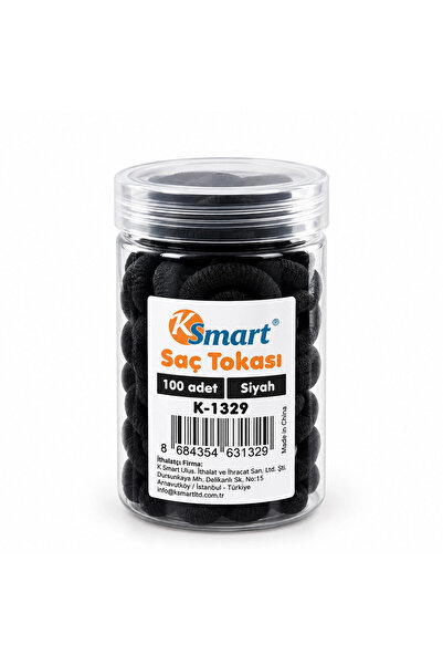 Mercansa 1200 قطعة مشبك شعر مطاطي أسود Bx40