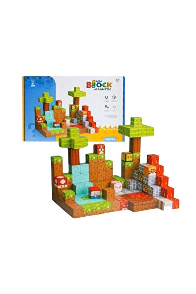 OEM Set de Constructie Cuburi Magnetice Minecraft Block 146 Piese
