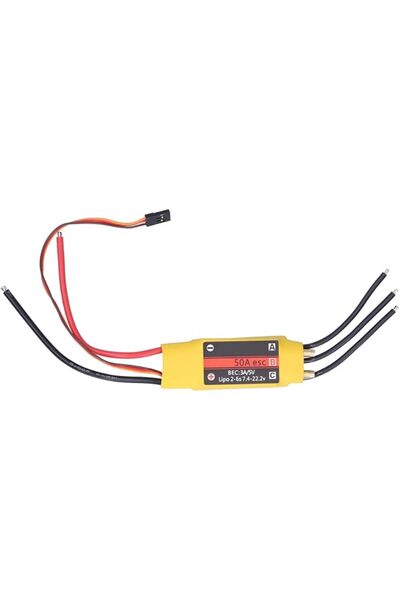 RiToEasysports Brushless ESC, 50A High Current Capacity, Electronic Speed Con...