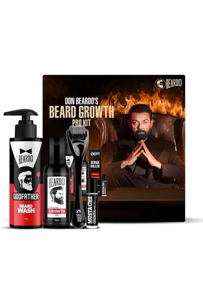 BEARDO Don's Beard Growth Pro Kit for Men | Complete Beard Growth & Grooming ...