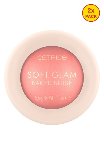 Catrice Двойна опаковка печен руж, 010 On Cloud Pink, Soft Glam печен руж, 5.6 г