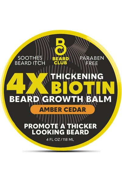 The Beard Club Biotin Beard Balm for Men - Beard Growth Shea Butter with Cast...