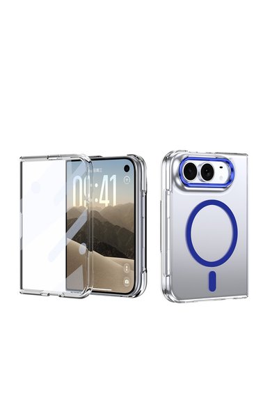 REDz Accessories MagSafe Fusion Foldable Case for iPhone Duo, Integrated Glas...