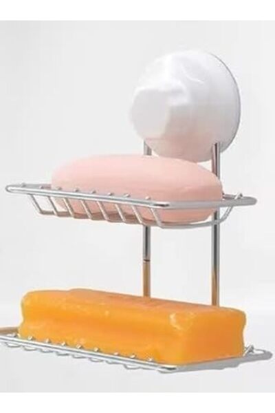 Generic Luxury Multi-Level Metal Soap Holder, Stainless Chrome Shower Rack, M...