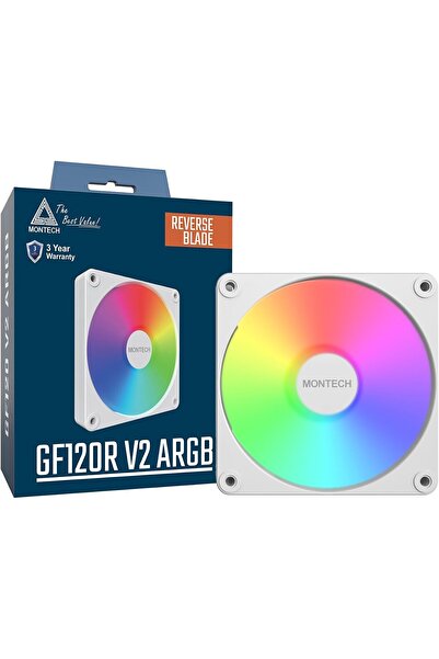 AyPenye GF120R V2 ARGB 120mm Kasa Fanı - Şık ve Minimalist Tasarım, Yüksek Hava Akışı, Hidrolik Rulman, Sess