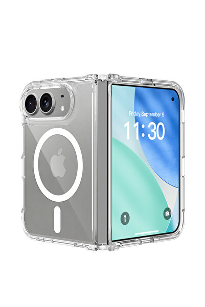 REDz Accessories Husă transparentă MagSafe pentru iPhone Duo, colțuri cu abso...