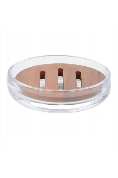 unbranded Suport Săpun din Sticlă și Lemn Acacia – Savonieră Elegantă pentru ...
