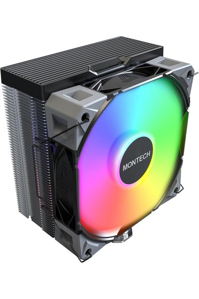 AyPenye NX400 ARGB - CPU Soğutucu, Tek Kule, 4 Gelişmiş Isı Borusu, 52 Kanatlı Isı Emici, E28, 120 mm FDB St