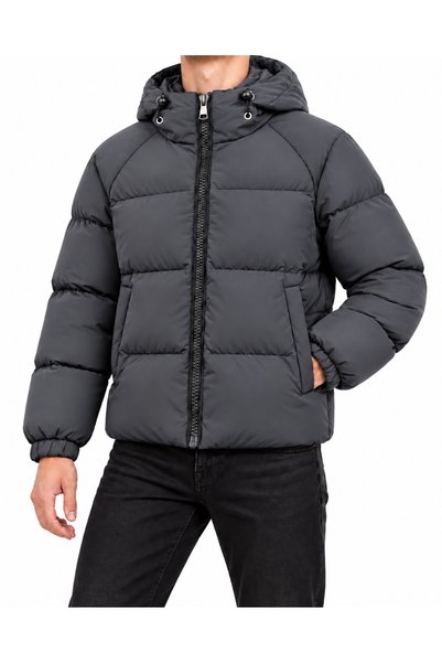 Jakko Men's Hooded Winter Puffer Coat