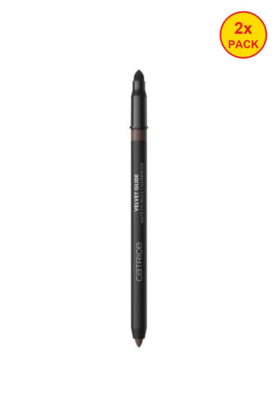 Catrice 2x PACK Matte and waterproof eyeliner Velvet Glide, 020 Hazel Edge, C...