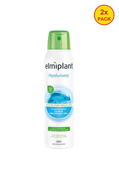 ELMIPLANT 2x PACK Deodorant antiperspirant spray Hyaluronic