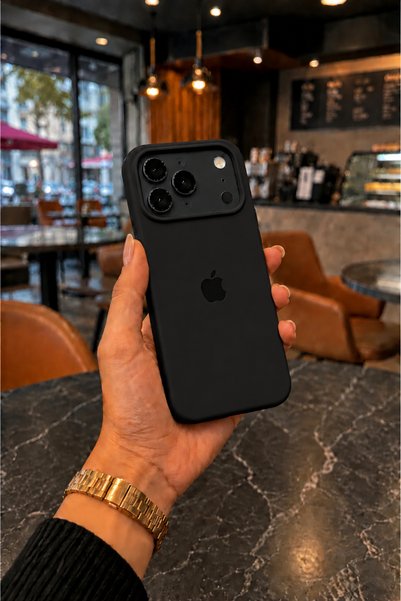 iPhone 17 ve 18 Pro Max Uyumlu Içi Kadife Lansman Premium Kılıf