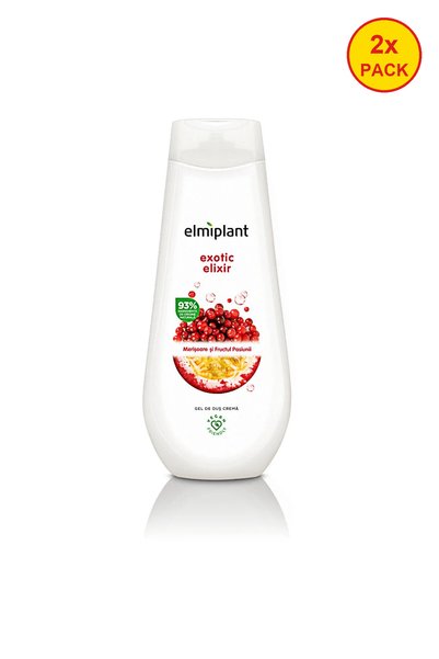 ELMIPLANT 2x PACK Exotic Elixir Shower Gel, with cranberries, 750ml