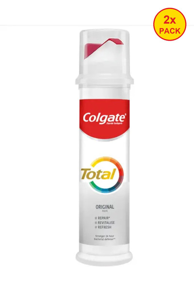Colgate 2x PACK Total Original Pump toothpaste, 100 ml
