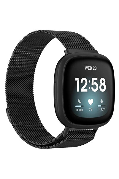 XGSM Curea brățară pentru Fitbit Versa 4 / Sense 2, Negru