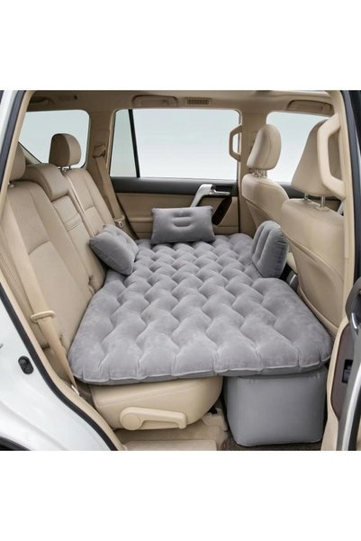 BsElektronik In-Car Inflatable Mattress Travel Bed Gray Color Excellent Quality