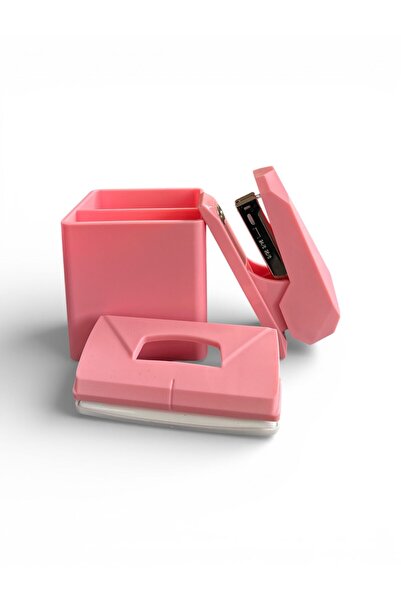 Other Dayes Pink Desk Organizer with Stapler and Hole Punch – Stationery Set ...