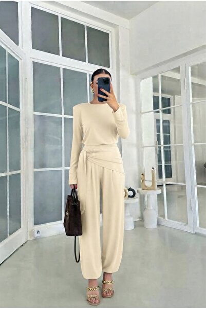 Lovely butik Set combinat din două piese cu mânecă lungă și decolteu rotund p...