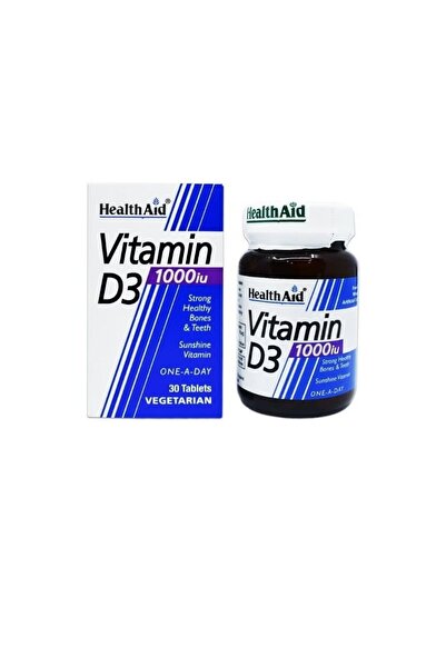Healthaid Vitamin D3 1000 IU Tablets – 30 Tablets – Daily Immune Support & Bone