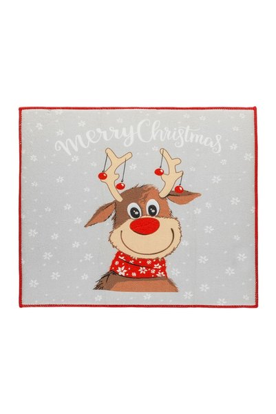 OEM Prosop Uscător de Bucătărie Gri Ren "Merry Christmas" 45x40 cm – Pentru U...