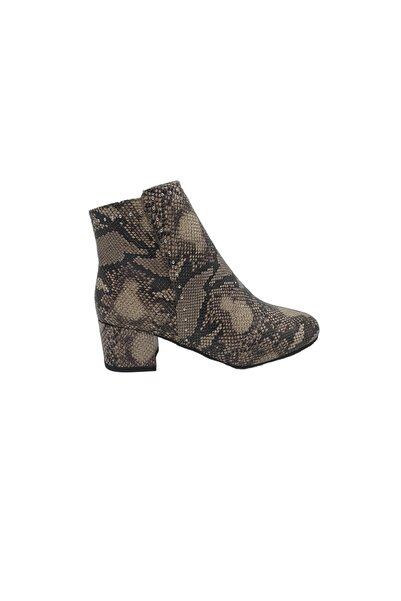 Duffy Botine dama Duffy, imitatie de piele, crem verde