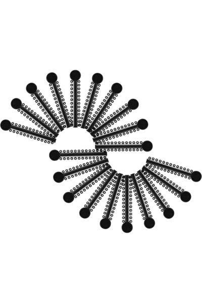 Generic 1040 Pcs Black Braces Rubber Bands,Orthodontic Elastic Ligature Ties ...