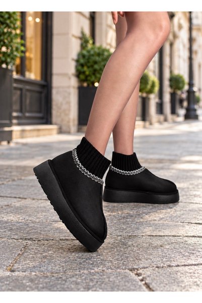 YNS STORE Yns Triko Ankle Gondol Black