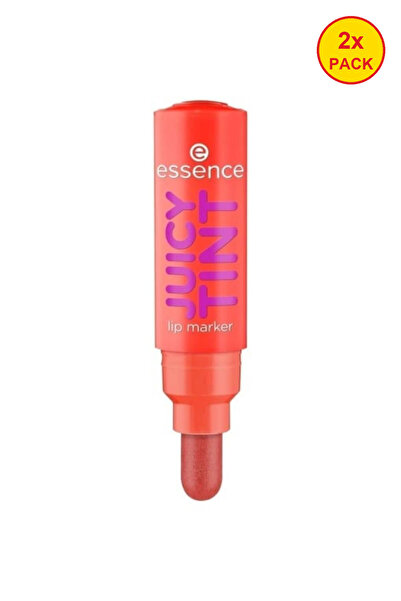 Essence Pachet de 2 rujuri lichide de lungă durată JUICY TINT - 02 Strawberry...