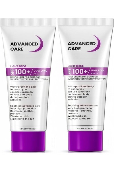 HaveLovely واقي شمس SPF 100، عبوة من قطعتين للوجه والجسم، مقاوم للماء للرياضا...