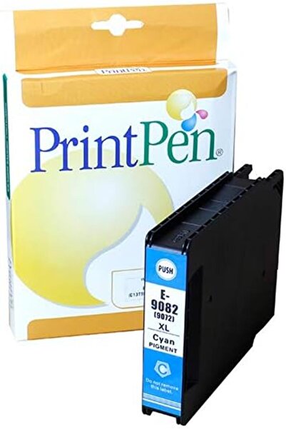 TAKYAKIŞTIR EPSON T9082 (C13T908240) Cyan (4k) Muadil Inkjet Kartuş