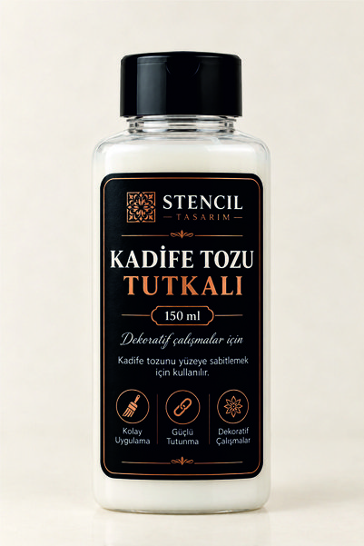 Stencil tasarım Stencil Tasrım Kadife Tozu Yapıştırıcı 150 ml