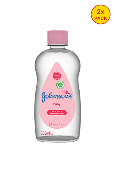 Johnson's 2 броя Бебешко олио за тяло 300 мл