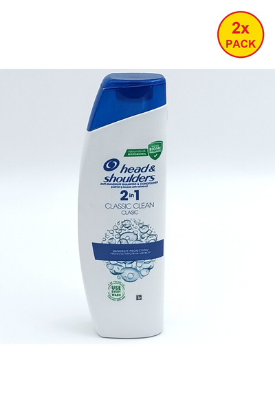 Head & Shoulders 2x PACK - SHAMPOO 330ML 2 IN 1 CLASSIC CLEAN