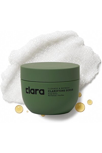 Clara Clarifying Scalp Scrub, Walnut Exfoliating Gel, Vegan Formula, 250ml