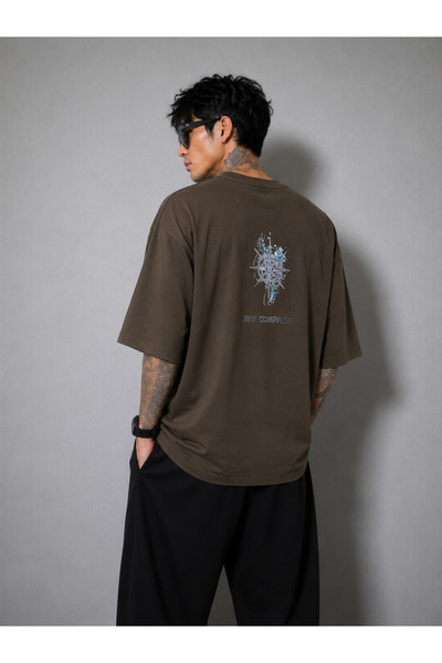 PUSULAM COLLECTİON Oversize Men's T-Shirt