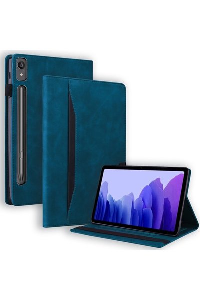 XGSM Husă Lenovo Tab P12 Classic cu suport pentru stylus, albastru