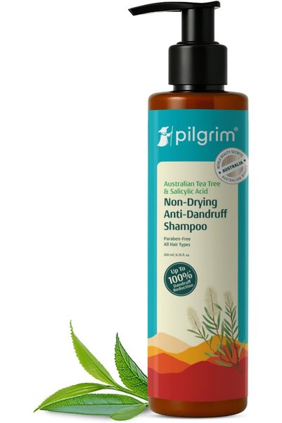 Pilgrim Australian Tea Tree Non Drying Anti Dandruff Shampoo For Unisex 200ml...