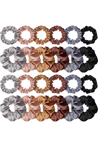 NALACAL Satin Silk Hair Scrunchies Elastic Hair Ties for Women and Girls, Sof...