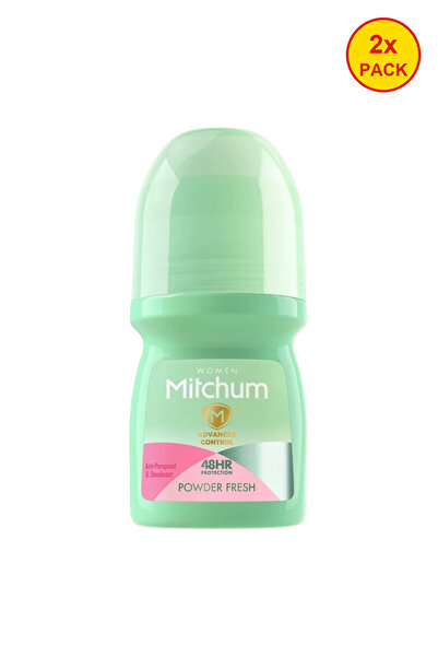Mitchum 2x ΣΥΣΚΕΥΑΣΙΑ, Powder Fresh , Αντιιδρωτικό, Αποσμητικό Roll-On, Για Γ...