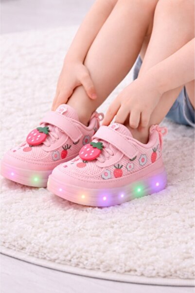 Superbaby Adidasi cu luminite pentru FETE - Cutie cadou, modele diverse, 1 buc