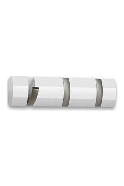 umbra Flip 3 Επιτοίχια Κρεμάστρα με 3 Αναδιπλούμενους Γάντζους, Λευκό, 30,5 εκ.