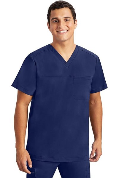 Healing Hands Purple Label - Men's Justin Top 's One Pocket V-Neck Scrub Top