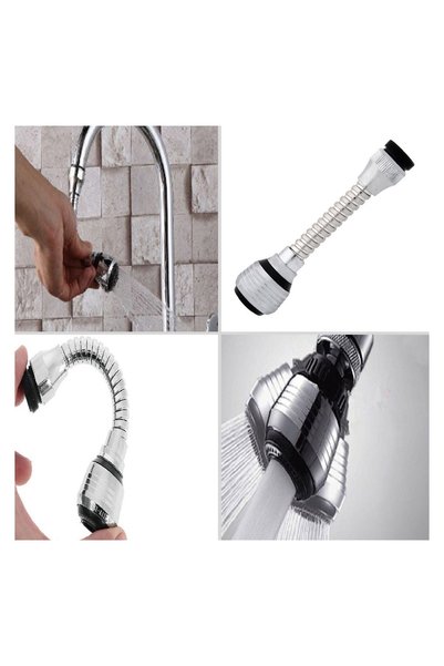 OEM Extensie Flexibilă pentru Robinet 15 cm din Metal – Funcții Jet și Duș pe...