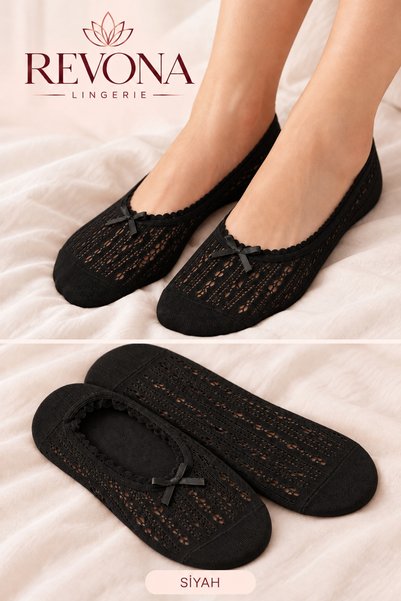 REVONA LINGERIE Kadın Dantel Detaylı Babet Çorap 35-42