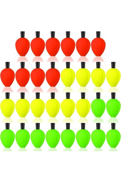 GENERAL 30 Pcs Trout Float Foam Teardrop Strike Fishing Bobbers Fishing Float...