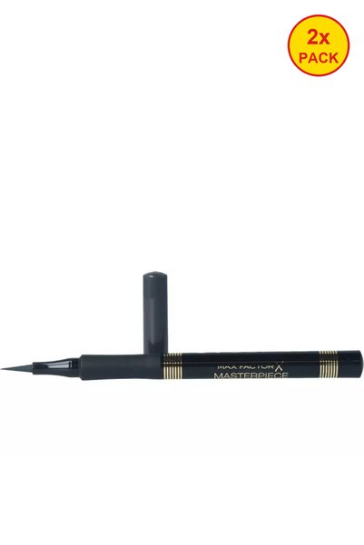 Max Factor 2x PACK MASTERPIECE quick-drying liquid ink 015 charcoal 1 ml