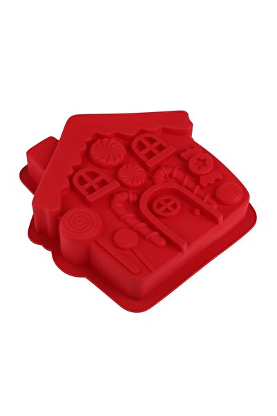 OEM Formă de Copt din Silicon cu Model Casa de Turta Dulce 24x5x23,5 cm – Des...